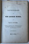 Hall, Maurits Cornelis van - [Literature 1855] Navolgingen uit oude Latijnsche dichters. Buiten den handel. [z.p.], [1855], 16 [1] 205 [4] pp.