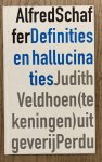 SCHAFFER, ALFRED. - Definities en hallucinaties. Met tekeningen van Judith Veldhoen. Winnaar Jo Peters Poëzieprijs 2002