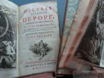 Pope, Alexander. - Oeuvres diverses de Pope, traduites de l'anglois. Nouvelle éition, augmentée de plusieurs pièces et de la vie de l'auteur: avec de très-belles figures en taille-douce. (6 vols. de 7)