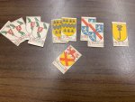 - Coats of Arms of Dutch families, familiewapens van Nederlandse families, lithograph in colour, gekleurde litho's