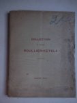 N.n.. - Catalogue de tableaux anciens des Ecoles Flamande, Néerlandaise, Hollandaise, Française et Italienne. Gravures bois et ivoires sculptés, faïences de Delft, tapisserie, meubles anciens, formant la collection de Madame Poullier-Ketele dont la ve...