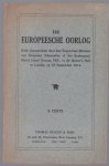 David Lloyd George - De Europeesche oorlog. Rede uitgesproken in de Queen's Hall te Londen op 19 September 1914.