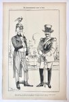 Braakensiek, Johan (1858-1940) - [Original lithograph/lithografie by Johan Braakensiek] De Amerikaansche vloot te Kiel, 5 Juli 1903, 1 pp.