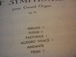 Vierne; Louis - 1e Symphonie pour grand Orgue; Op. 14