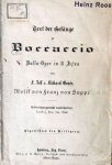 Suppé, Franz von: - [Libretto] Text der Gesänge zu Boccaccio. Buffa-Oper in 3 Akten von F. Zell und Richard Genée
