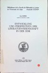 Jean Gomez - Entwicklung und perspektiven der literaturwissenschaft in der DDR Jean Gomez - Entwicklung und perspektiven der literaturwissenschaft in der DDR