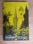Thielen - GESCHIEDENIS VAN RAALTE / druk 1 met handgeschreven brief van schrijver aan recensent, van wie dit boekje was (met zijn handtekening voorin)