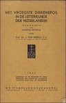 MIERLO, VAN, J. - HET VROEGSTE DIERENEPOS IN DE LETTERKUNDE DER NEDERLANDEN. MIERLO, VAN, J. - HET VROEGSTE DIERENEPOS IN DE LETTERKUNDE DER NEDERLANDEN.