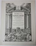  - [Antique title page, 1868] Biblia, published 1868, 1 p.