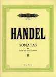 Händel; Georg Friedrich  (1685–1759) - Sonatas - Band 2 (Collection, Urtext); voor Viool, basso continuo - Pianopartituur, 2 losse partijen; Edited by Donald Burrows