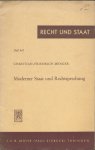 Menger, Christian-Friedrich - Moderner Staat und Rechtsprechung