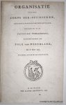 NATIONALE VERGADERING, - Organisatie van het corps zee-officieren, ten dienste van de Bataafsche Republiek. Gearresteert by de Nationale Vergadering representeerende het volk van Nederland, den 28 Maart 1797. Het derde jaar de (sic) Bataafsche vryheid.