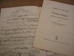 Busoni; Ferruccio (1866–1924) - Concertino op. 48; Uitgave voor Klarinet en piano van Otto Taubmann