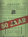 Poelman, H.A. - 50 Jaar Drente - Gewestelijk Maand-Periodiekje voor Praehistorie, Historie, Folklore, Heemschut, Opbouw, Toerisme