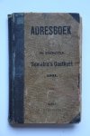 Indie, Adresboek, - Adresboek van de residentie Sumatra's Oostkust, Medan, Hallermann, 1901. Addressbook of the residence Medan at the East coast of Sumatra, published by Hallerman, 1901.