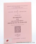 Bron, François. - Recherches sur les Inscriptions Phéniciennes de Karatepe. Preface de Maurice Sznycer.