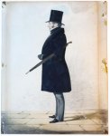 Richard Dighton (1795-1880) - [Antique drawing] Portrait of an unknown man, ca. 1851-1852.