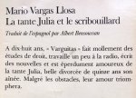Llosa, Mario Vargas - La tante Julia et le scribouillard (FRANSTALIG)