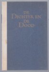 Leeflang, C. - De dichter en de dood, een bundel doodenlyriek