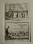 Nieuwbokswoude and Hauwert. - Kerk te Nieuwbokswoude. 1726. - 't Dorp Hauwert. 1726
