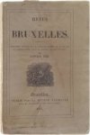 Société Nationale pour la propagation des Bons Livres - Reveu de Bruxelles - Janvier 1838