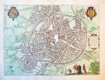 Braun &amp; Hogenberg (Ortelius) - [MAP OF MECHELEN] Nitidissimae in meditullio Brabantiae sitae, exactis: delineatio.