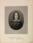 Sluyter, D.J. naar J.A. Ehnle. - Original print, lithography 19th century I Portret van schrijfster Anna Louisa Geertruida Bosboom-Toussaint (1812-1886) door D.J. Sluyter naar J.A. Ehnle,  gepubliceerd in de 19e eeuw, 1 p.