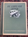 Jong, A. de. - DE LOPENDE BAND.  Bijdrage tot het verkrijgen van meer kennis over doel en gebruik van de lopende band bij de massaproductie