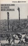 Baldwin, Hanson W. - De eerste wereldoorlog