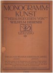 Diebener, Wilhelm - Monogramm-Kunst/L'art des monogrammes/Art of monograms
