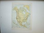 antique map (kaart). - Noord Amerika (North america).