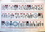  - [Antique game, board game, lithography] Schoolmeester en collectant, published ca. 1880.