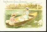 Van houten's Cacao - 2 dames houden picknick in een roeibootje - 2 ladies have a picnic in a rowboat