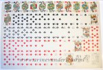  - [Antique print, playing cards, lithography] Playing cards, Aces with Dutch topographic views, published 20th century.