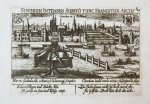 Daniel Meisner (1585-1625) - [Antique print, engraving] Gorcúm in Hollandt (Gorinchem/Gorkum), published ca. 1640.