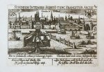 Daniel Meisner (1585-1625) - [Antique print, engraving] Gorcúm in Hollandt (Gorinchem/Gorkum), published ca. 1640.