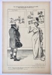 Braakensiek, Johan (1858-1940) - [Original lithograph/lithografie by Johan Braakensiek] De oude geschiedenis van den splinter en de balk (Henniker Heaton's interpellatie in het Britsche Parlement), 14 Augustus 1904, 1 pp.