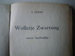 JANSE l, - wolletje zwartoog (eerste leesboekje)