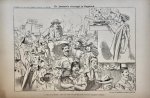 Braakensiek, Johan (1858-1940) - [Original lithograph/lithografie by Johan Braakensiek] Dr. Jameson's ontvangst in Engeland, 1 Maart 1896, 1 pp.