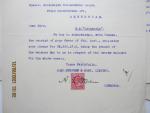 Koninklijke Hollandsche Lloyd (KHL) - Zeven brieven lopend van 25 sept. 1909 t/m 8 sept. 1910 van Alex. Stephen & Sons, LTD. Shipbuilders & Engineers, Glasgow over de betaling van het het contractueel afgesproken bedrag voor de bouw van het s.s."Zeelandia" (1910-1936).