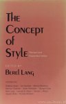 LANG, B. (ED.) - The concept of style. Revised and expanded edition.