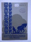 N.n.. - Felten & Guilleaume Carlswerk Eisen u. Stahl Aktiengesellschaft Köln-Mülheim. Preisliste über geschweißte Handelsketten.