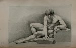 Edme Bouchardon - Livre de diverses figures d’académies dessinées d’après le naturel.