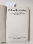 Pieper, August: - Präsides-Korrespondenz : Neue Folge der Kölner Korrespondenz : (24. Jahrgang 1911 in einem Band) :