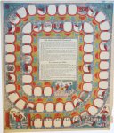  - [Antique game, board game, colored woodcut] Goose game, ganzenbord (nr.3), published ca. 1833-1911.