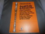 Boismortier, J.B. de - Zwei Sonaten für Blockflöten (Alt-Flöte) oder Querflöte, Oboe, Violine und Basso continuo