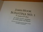 Hook, James - Sonatina no.1 F major/f-dur fur altblockflote und klavier