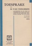 Tongeren, H. van - Adresses / Toesprake
