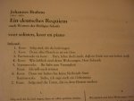 Brahms; Johannes (1833 – 1897) - Ein Deutsches Requiem; nach Worten der heligen Schrift; Klavieruittreksel voor satb-koor en pianobegeleiding