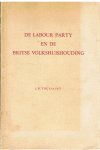 Toussaint, Jacques Rene - De Labour Party en de Britse volkshuishouding